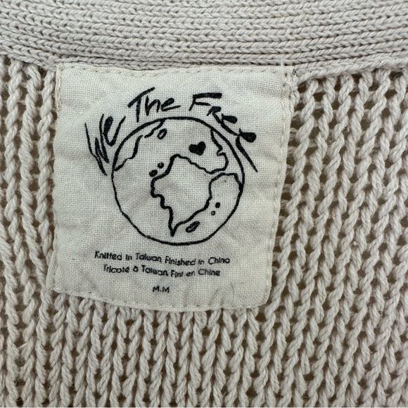 We The Free Firefly Sweater Knit Tunic Slouchy Top Oversized Boho Size M - Picture 10 of 13